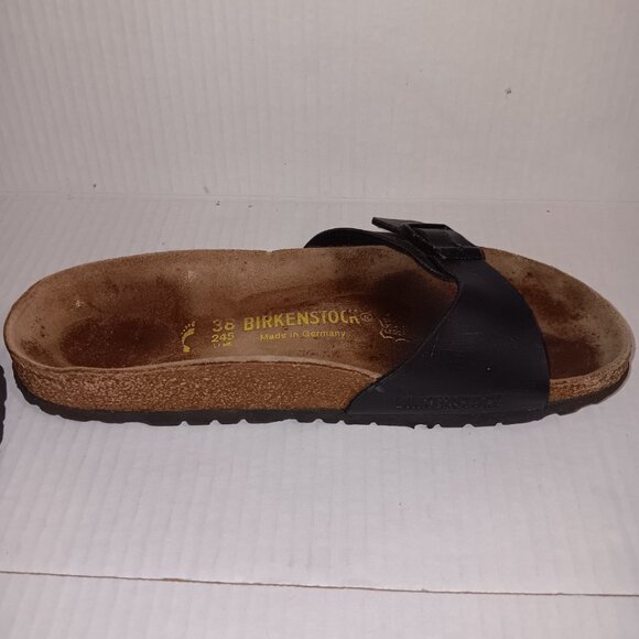 BIRKENSTOCK MADRID SINGLE BUCKLE SLIDE SANDALS - Picture 8 of 12